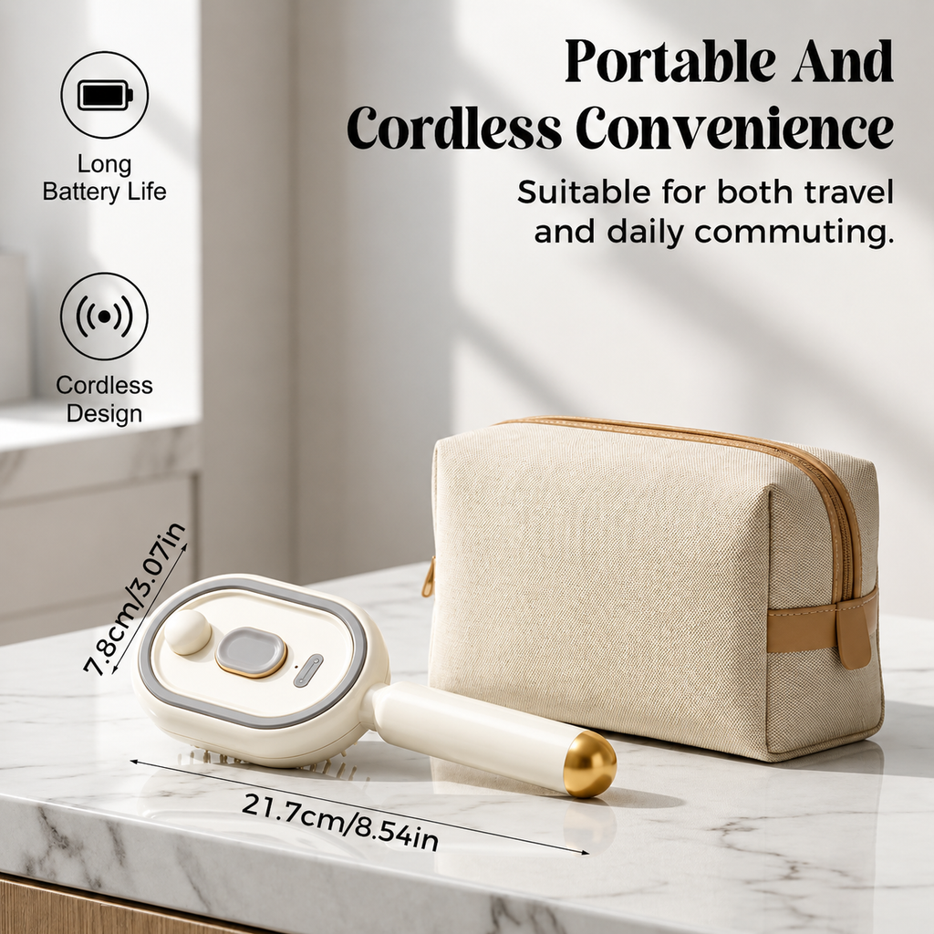 Electric Spray 3 in 1 Rechargeable Hair Massage Comb